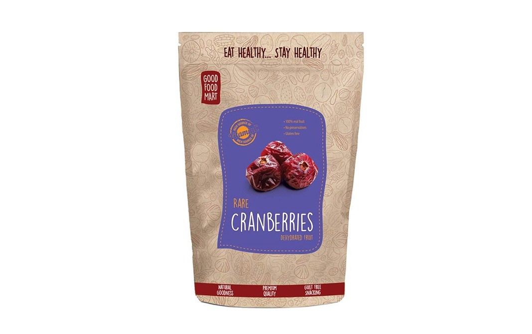 Good Food Mart Rare Cranberries, Dehydrated Fruit   Pack  160 grams